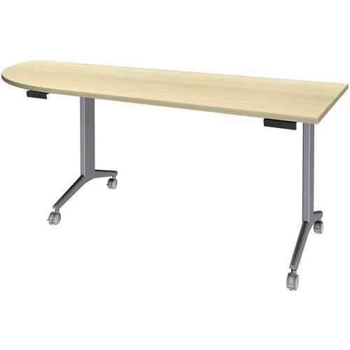 Table 200x80 Cm Angle Gauche Ã‰rable/pied Alu