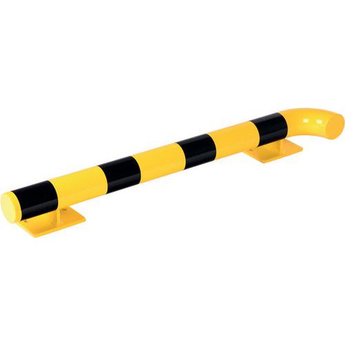 Crash Stop - Butée murale acier 90° droit intérieur - Jaune 1000mm - Protection robuste et éco-responsable
