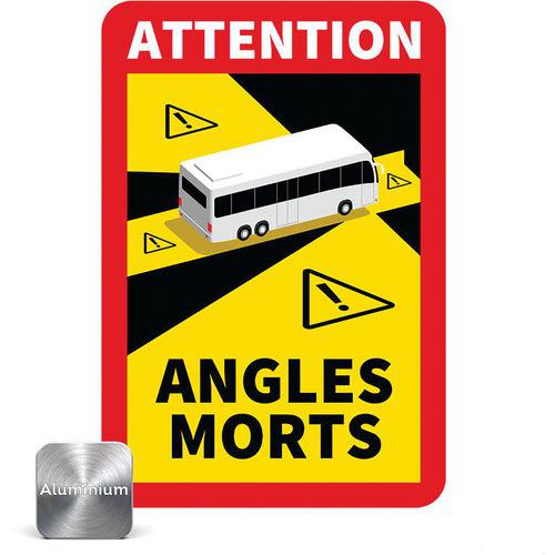 Panneau danger angles morts pour Bus - Novap Panneau danger angles morts pour Bus - Novap