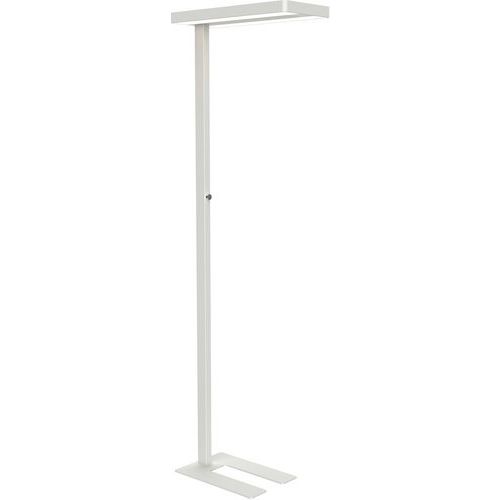 Lampadaire Led Sur Socle Javal Blanc