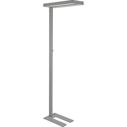 Lampadaire Led Sur Socle Javal Argenté