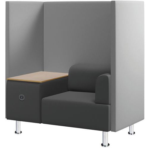 Fauteuil Acoustique 1 Place Avec Tablette/prise Européenne