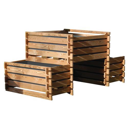 Trio Potager Biocarré 2 M² À Hauteur - 2 Bacs 05m² - 1 Bac 1m²