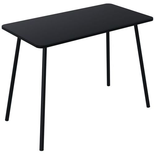 Meet By Paperflow - Bureau Home Office Hop 100x50 cm Noir - Télétravail & Design Contemporain - Éco-responsable