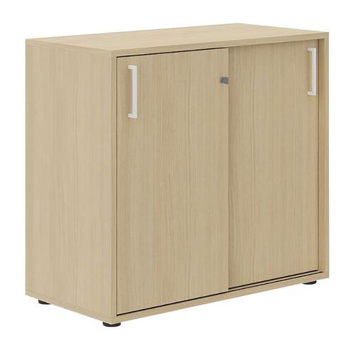 Armoire à Portes Coulissantes H.75 Cm Chêne Manutan