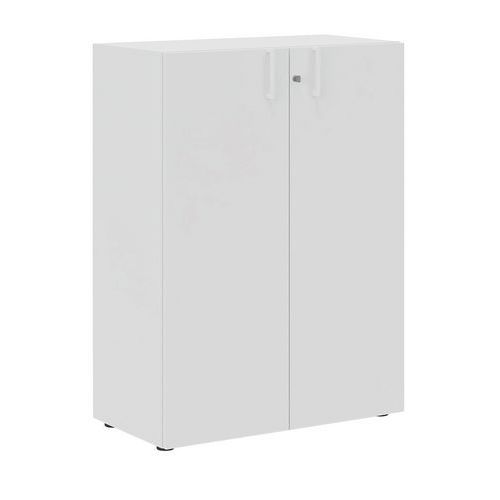 Armoire à Portes Battantes H.123 Cm Blanc Manutan