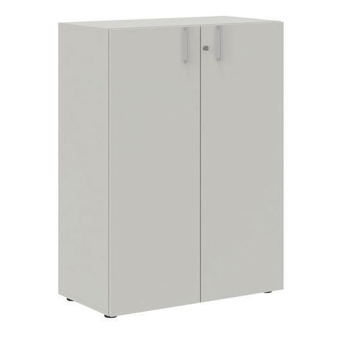 Armoire à Portes Battantes H.123 Cm Gris Manutan