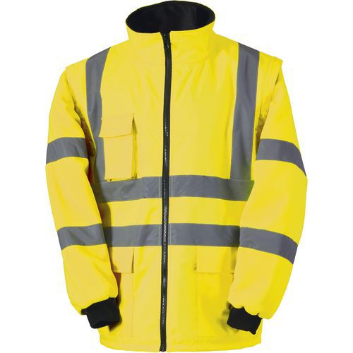 Veste Imperméable Haute Visibilité Jaune Polaire Xxxl