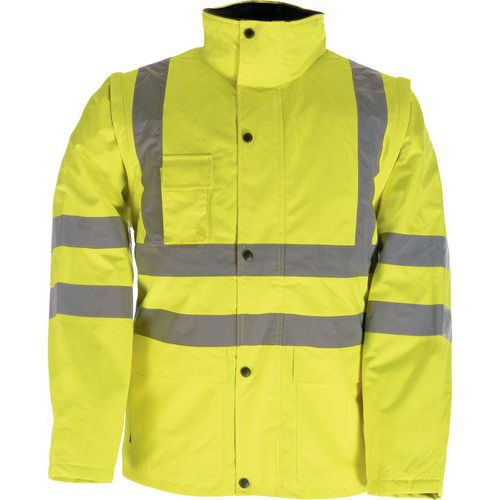 Gilet Imperméable Haute Visibilité Jaune Polaire Taille S