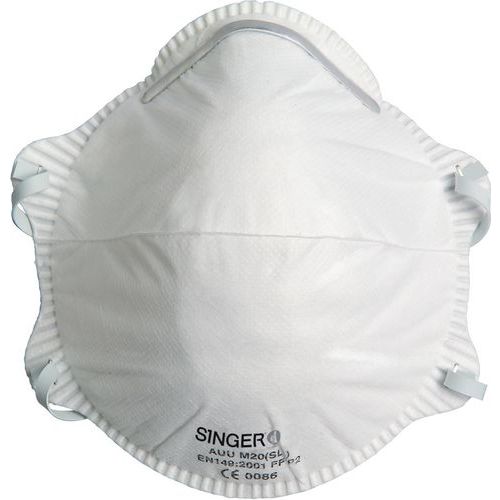 Boite de 20 demi-masques jetables - Singer Safety Boite de 20 demi-masques jetables - Singer Safety