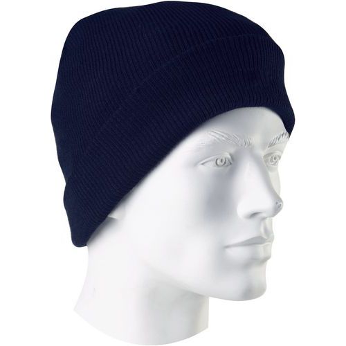 Bonnet Tricoté En Thinsulate De Couleur Bleu Marine