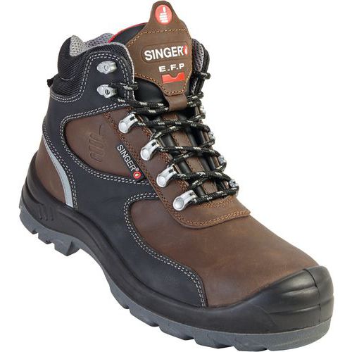 Chaussure De Protection Haute Fleur Marron Pointure 42