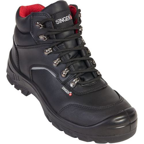 Chaussures De Protection En Cuir Croûte Lisse De Taille 40