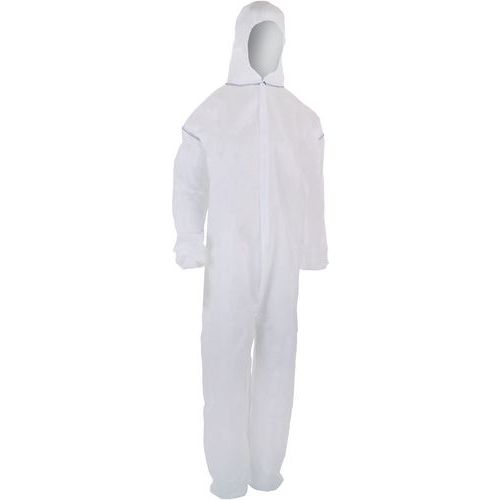 Lot de 50 - Combinaison De Protection Non Tissé Jetable De Taille Xxl