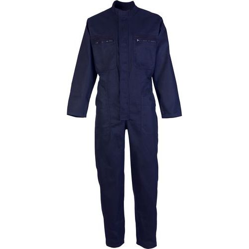 Combinaison De Travail 1 Zip Coton Marine De Taille L