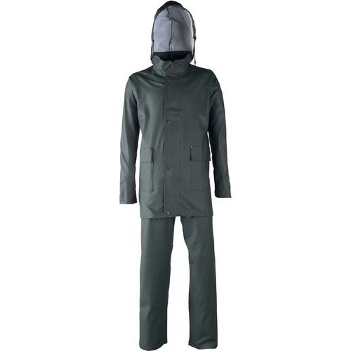 Complet De Pluie Vert En Polyuréthane De Taille Xxl