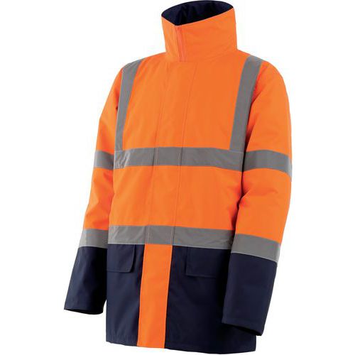 Parka Haute Visibilité Orange De Taille Xxxl
