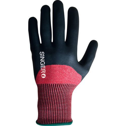 Gant En Picots Nitrile Mousse Sur La Paume De Taille 10