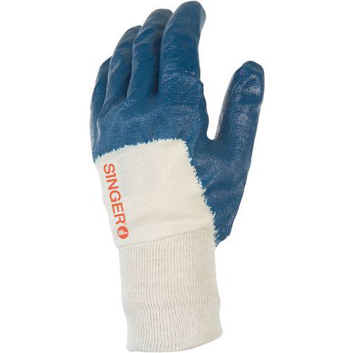 Gants De Manutention Nitrile Light De Couleur Bleu De Taille 10