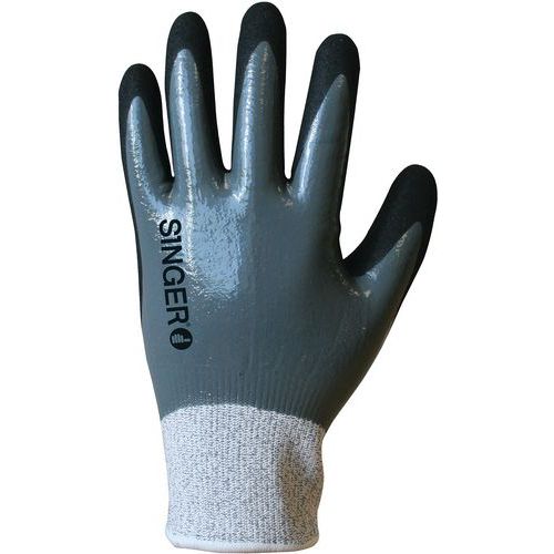 Gant Anti-coupures Niveau D Double Enduction Nitrile - Taille 11