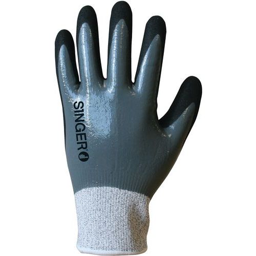 Gant Anti-coupures Niveau D Double Enduction Nitrile - Taille 7