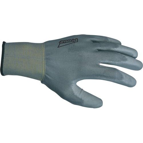 Gants De Manutention Polyester Enduction Polyuréthane Gris Taille 11