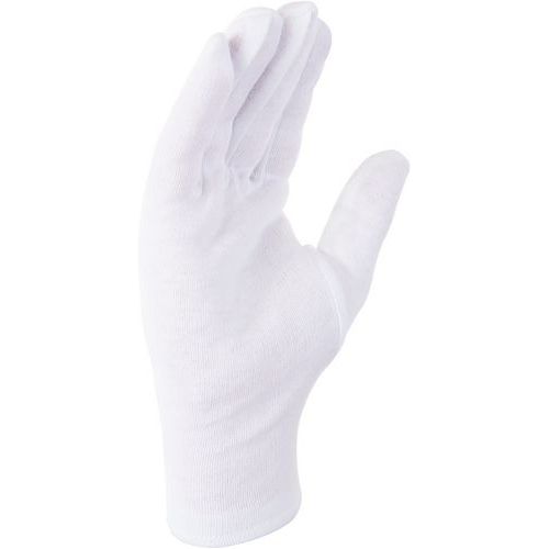 Gant De Protection En Coton Blanc Ourlet T 8