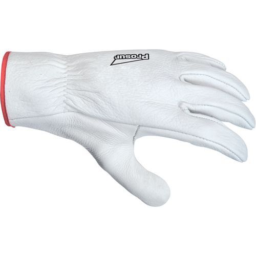 Gants De Manutention Cuir Tout Fleur Bovin Avec Serrage Ã‰lastique Taille 12