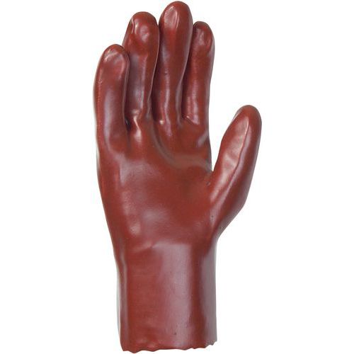Gants De Manutention à Simple Enduction En Pvc Rouge Taille 8