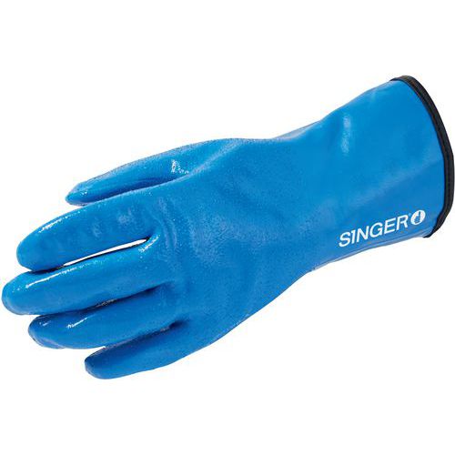 Gant En Nitrile Bleu Four De 30cm Et De Taille 9