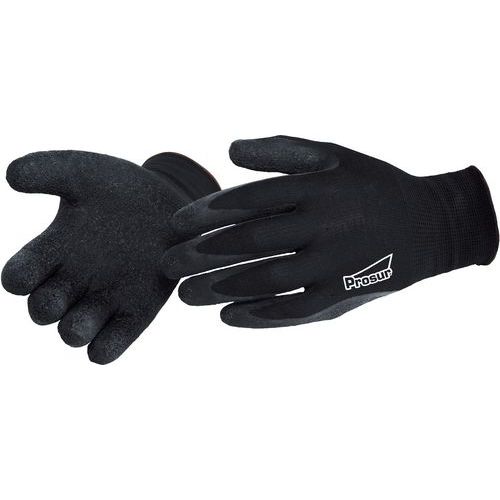 Gants De Manutention Polyester Enduction Latex Noir Taille 10