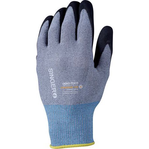 Gants De Manutention Nitrile Sans Picots Enduction Paume Jauge 15 Taille 9
