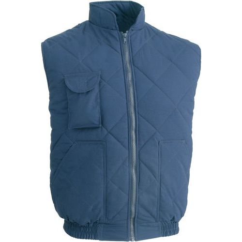 Gilet Polyester Marine Avec Poche De Taille M