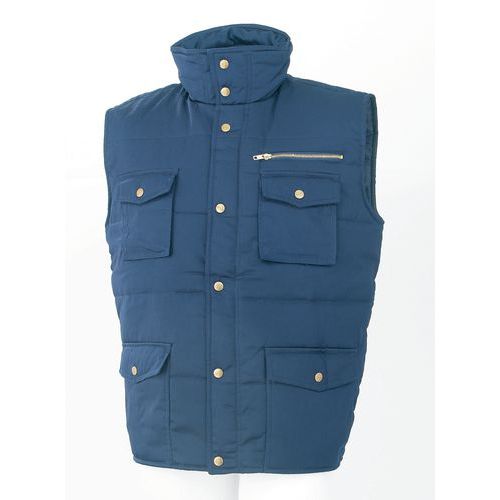 Gilet De Travail Matelassé Multipoches En Marine De Taille Xl