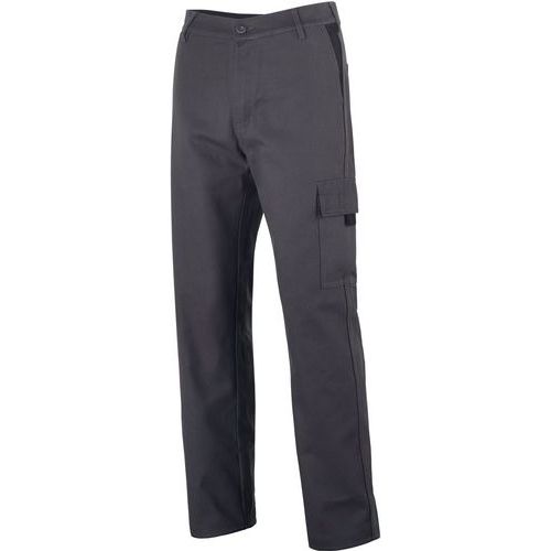 Pantalon De Travail Gris En Coton Pur De Taille Xl