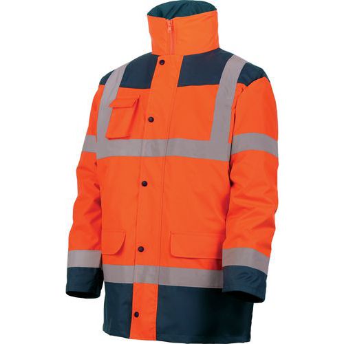 Parka Haute Visibilité Orange 4 En 1 De Taille Xl