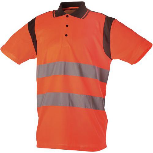 Polo Tricot De Haute-visibilité Orange En Taille Xl