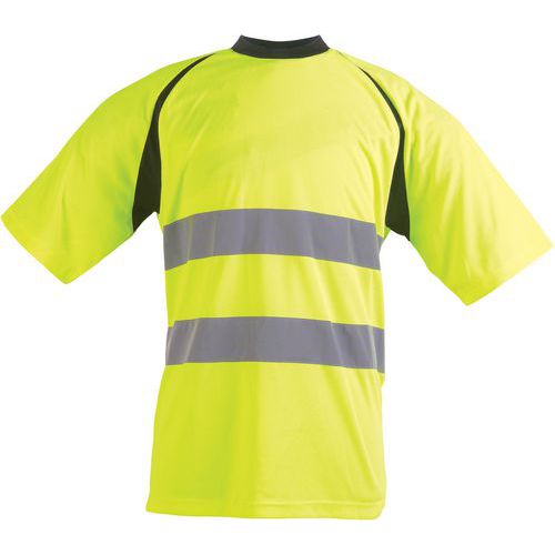 T-shirt Haute Visibilité En Polyester à Col Rond Taille L