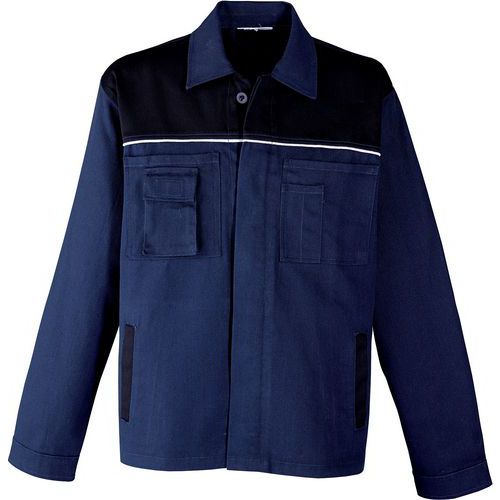 Veste De Travail En Pur Coton Et à Col Taille Xl
