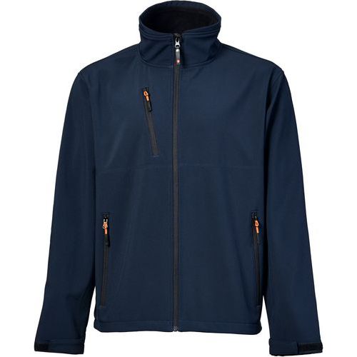 Veste Softshell Bleu Coupe Vent De Taille Xxl