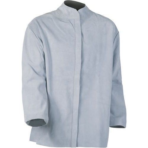 Veste En Cuir De Croûte à Col Officiel De 80 Cm Taille M