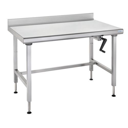 Table à Dosseret à Hauteur Réglable Ergonomix 700x1600 Mm