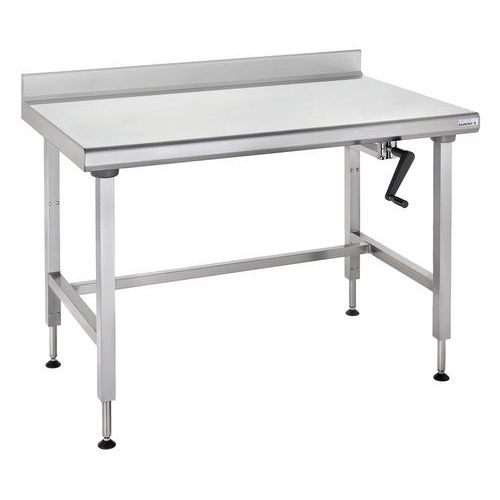 Table à Dosseret à Hauteur Réglable Ergonomix 700x1800 Mm