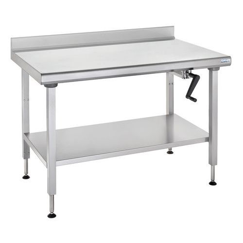 Table à Dosseret à Hauteur Réglable Ergonomix Avec Ã‰tagère 700x1000mm