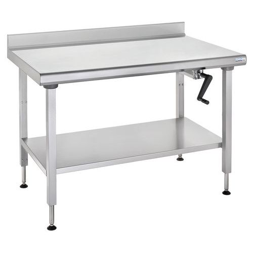 Table à Dosseret à Hauteur Réglable Ergonomix Avec Ã‰tagère 700x1400mm
