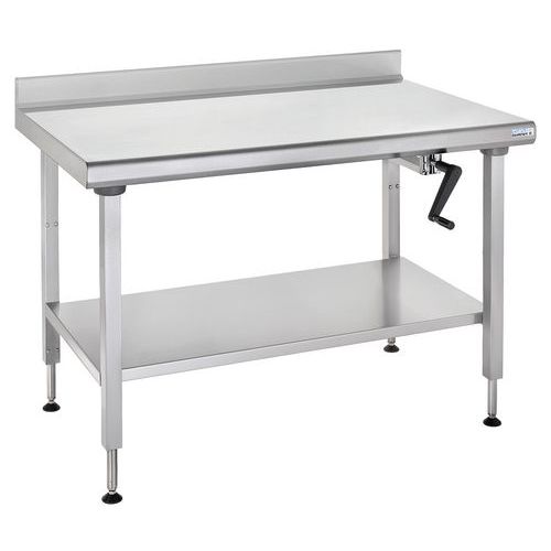 Table à Dosseret à Hauteur Réglable Ergonomix Avec Ã‰tagère 700x1800mm