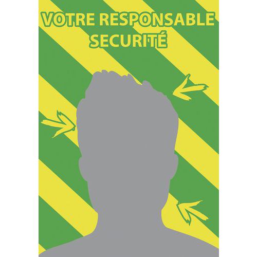 Miroir Consigne De Sécurité - Jaune Et Vert - 400x600 Mm
