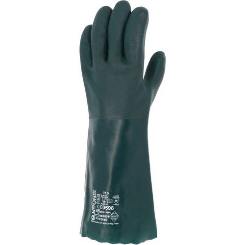 Gants De Manutention Multi Usages à Double Induction Pvc Vert Taille 10