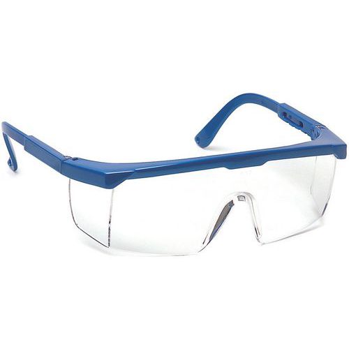 Lunettes De Protection à cran Monobloc Monture Bleue