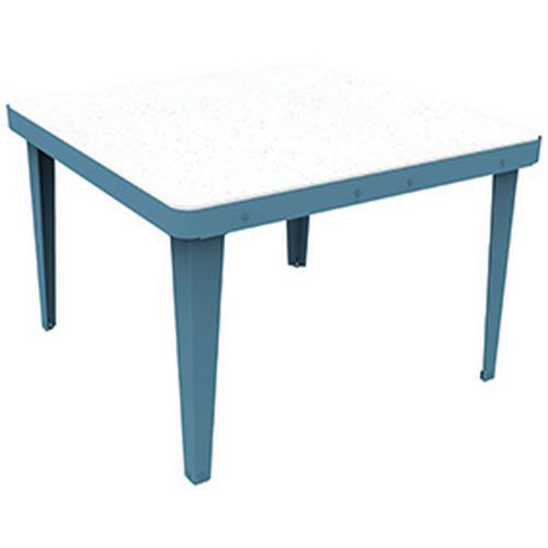 Table Basse La Carrée Blanc/bleu Glacier